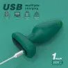 AnalTech Plug vibrant Silicone Visual 10 x 4.2cm Vert